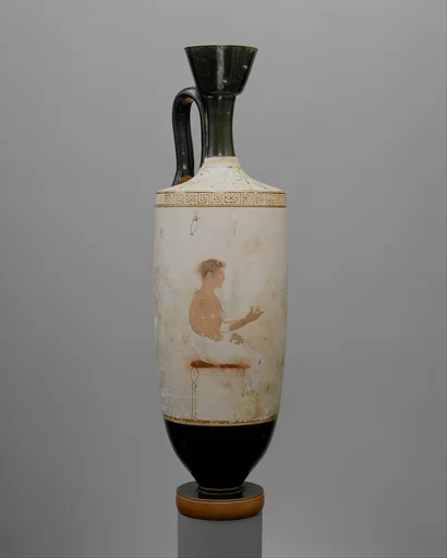 Terracotta lekythos (oil flask)