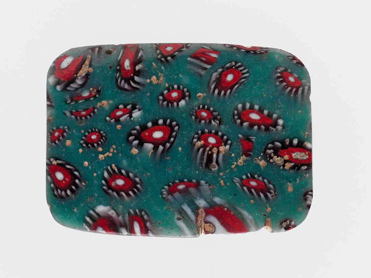 Mosaic glass fragment — Unknown