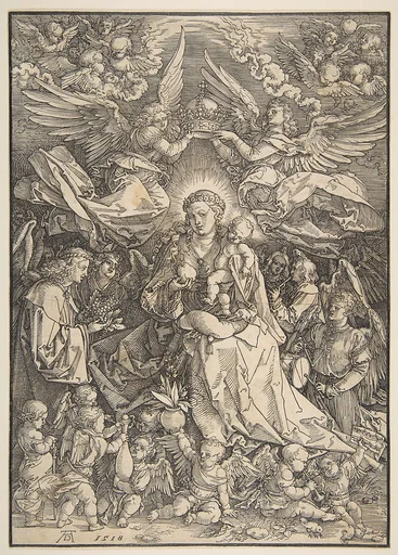 The Virgin Surrounded by Many Angels