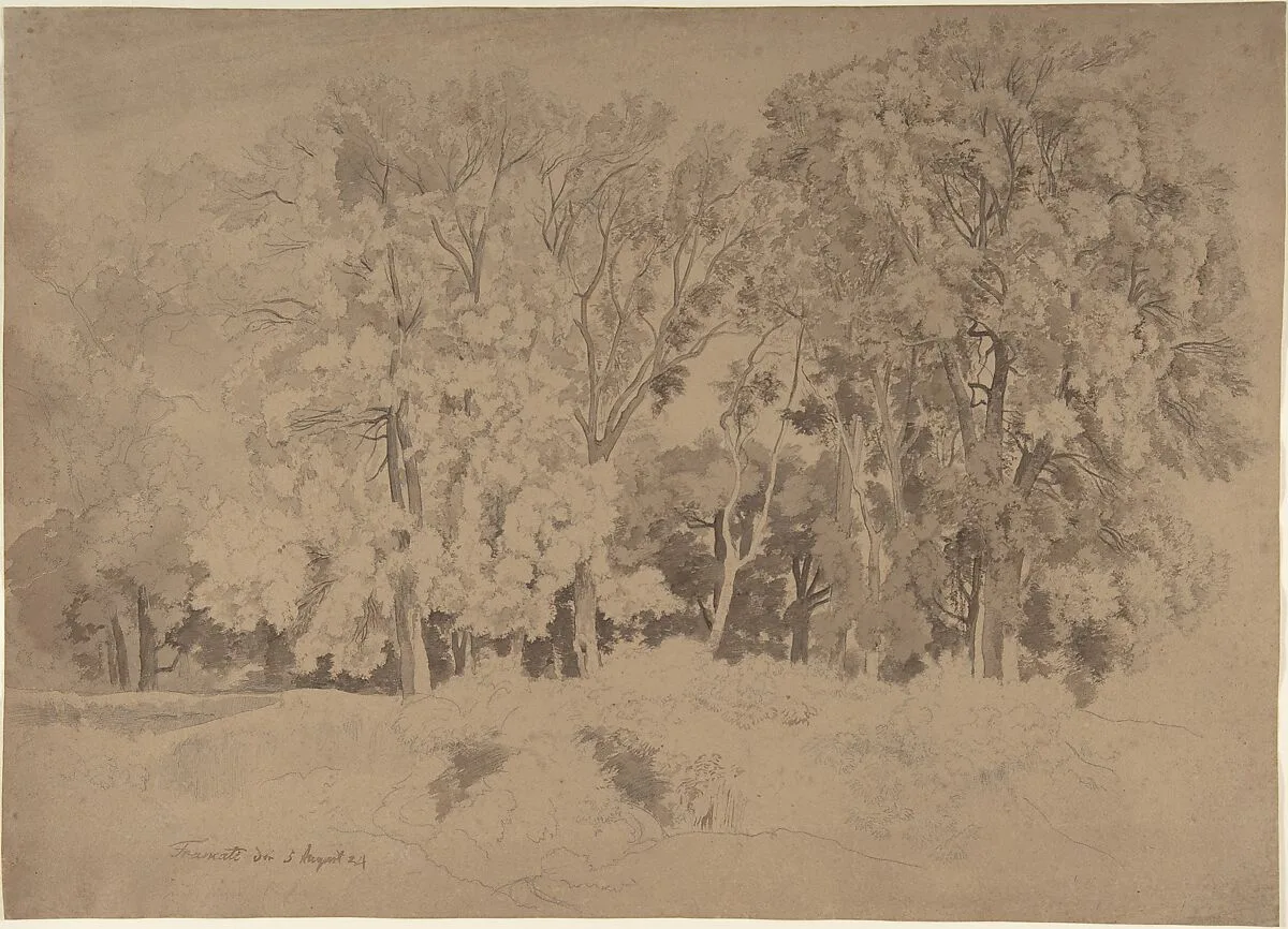 Edge of a Wood near Frascati — Ernst Fries