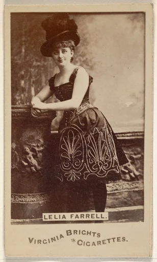 Lelia Farrell, from the Actors and Actresses series (N45, Type 6) for Virginia Brights Cigarettes