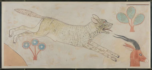 Detail from a Hunting Scene Including a Hyena, Tomb of Intef