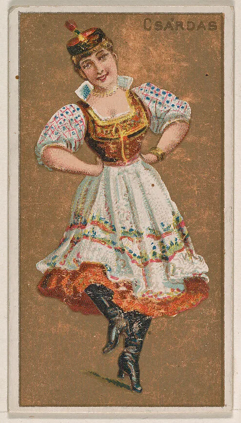 Csardas, from National Dances (N225, Type 1) issued by Kinney Bros. — Kinney Brothers Tobacco Company