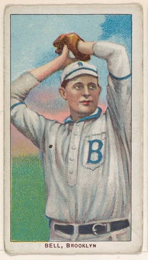 Bell, Brooklyn, National League, from the White Border series (T206) for the American Tobacco Company