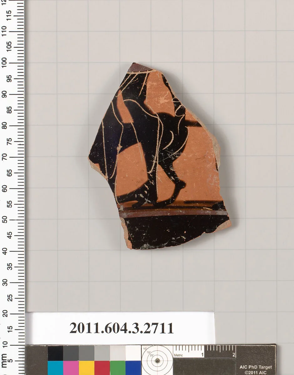 Terracotta fragment of an olpe (jug) — Unknown