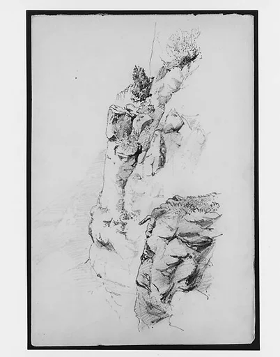 Rocks and Cliffs (from Switzerland 1869 Sketchbook)