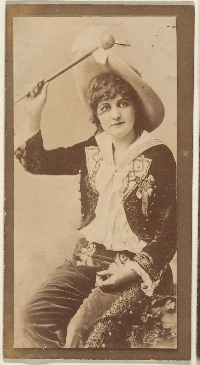 Seated actress, from the Actresses series (N668) — Unknown