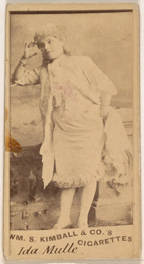 Ida Mulle, from the Actresses series (N203) issued by Wm. S. Kimball & Co. — William S. Kimball & Company