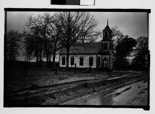 [Wooden Church, From Moving Car, Mobile Vicinity, Alabama]