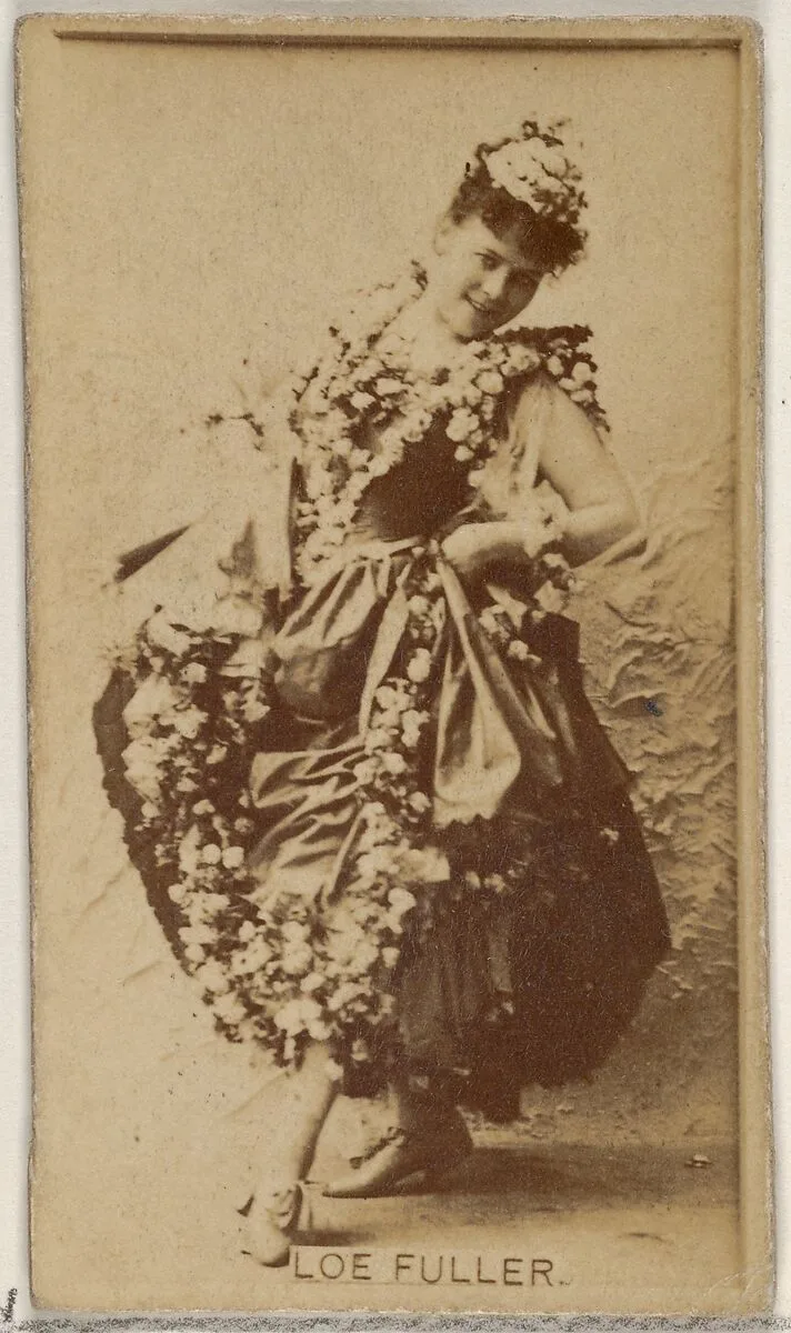 Loe Fuller, from the Actors and Actresses series (N45, Type 8) for Virginia Brights Cigarettes — Allen & Ginter