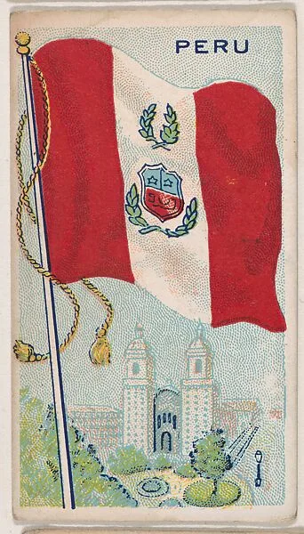 Peru, bakery card from the Flags series (D34), issued by the Ward-Mackey Company — Ward-Mackey Company
