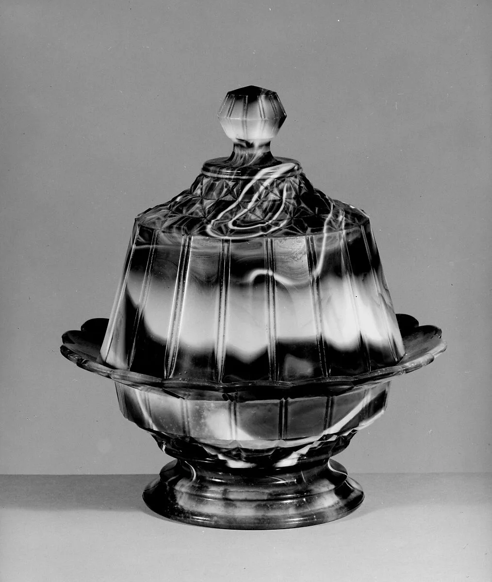 Covered butter dish — Challinor, Taylor and Company