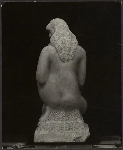 "Mother and Child" by William Zorach, from the back — Charles Sheeler