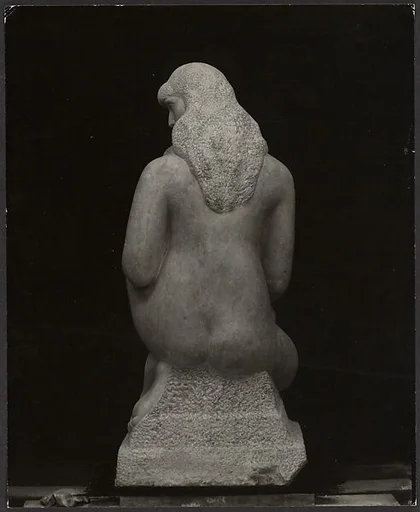"Mother and Child" by William Zorach, from the back