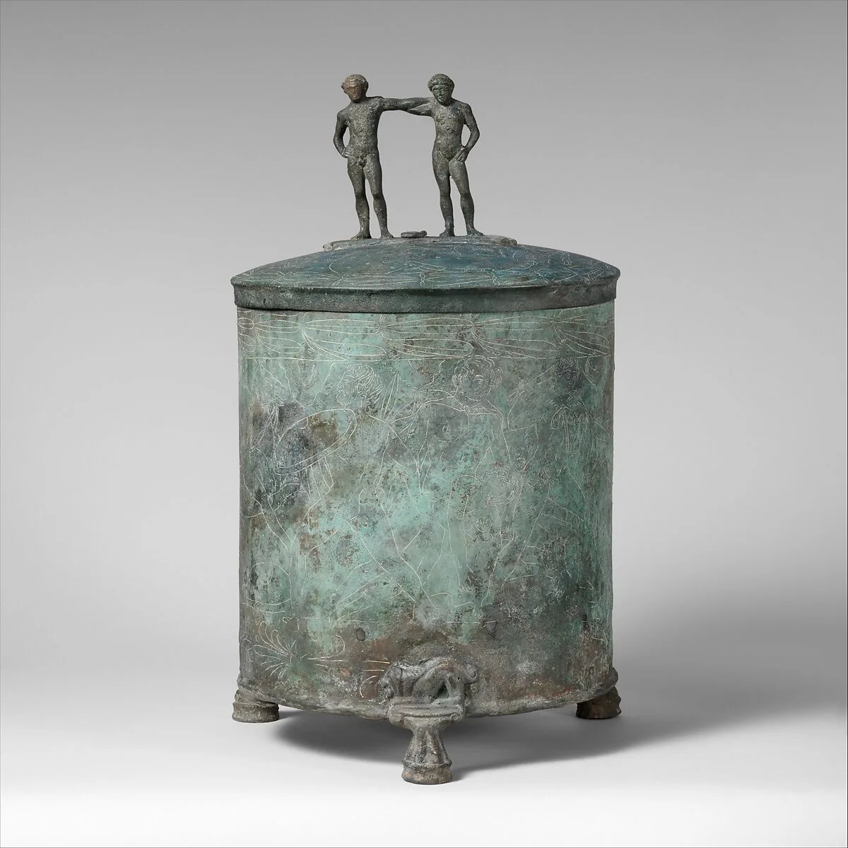 Bronze cista (toiletries box) — Unknown