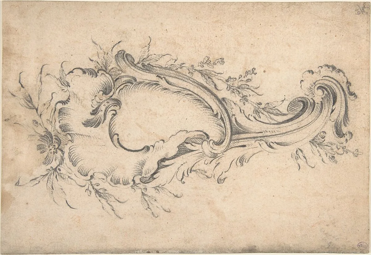 Rococo Cartouche — Anonymous, French, 18th century