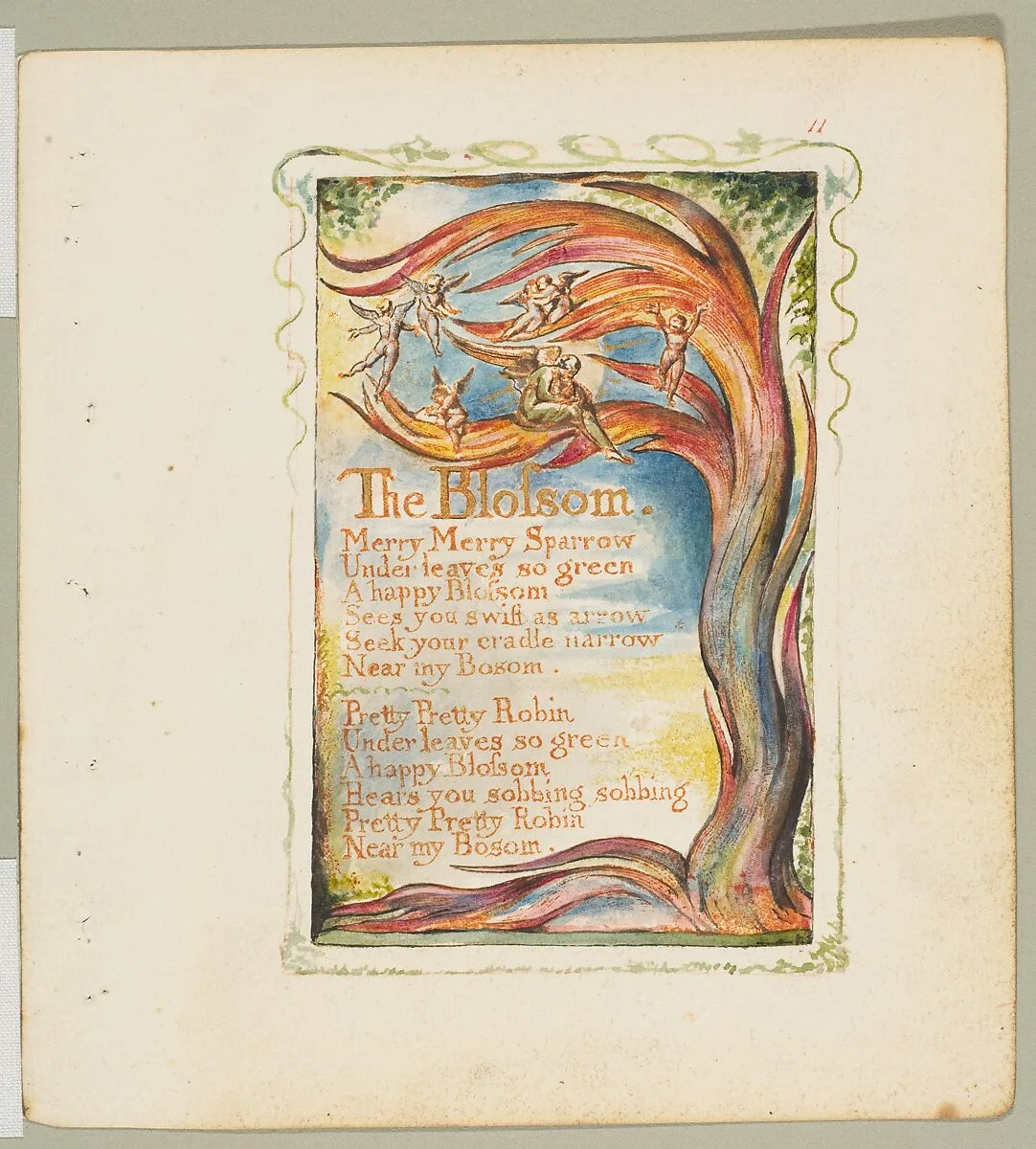 Songs of Innocence: The Blossom — William Blake