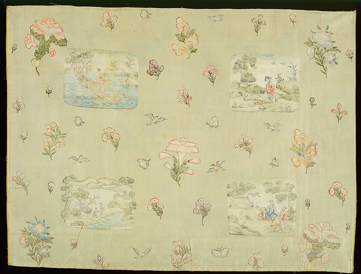 Fragment of wall covering — Unknown
