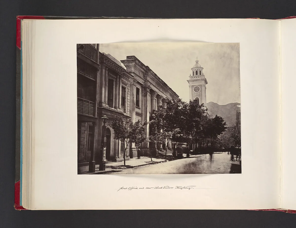 Post Office and New Clock Tower. Hong Kong — John Thomson