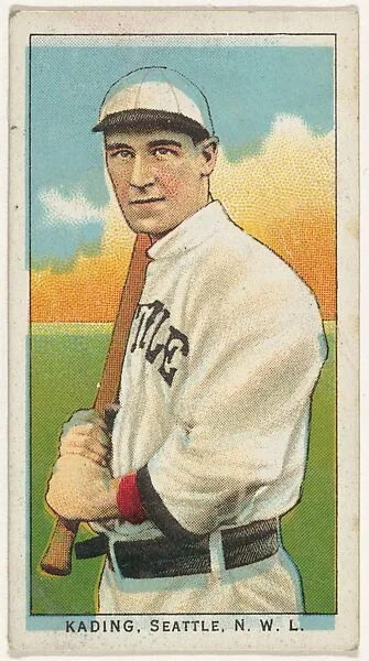 Kading, Seattle, Northwestern League, from the "Obak Baseball Players" set (T212), issued by the American Tobacco Company to promote Obak Mouthpiece Cigarettes — American Tobacco Company