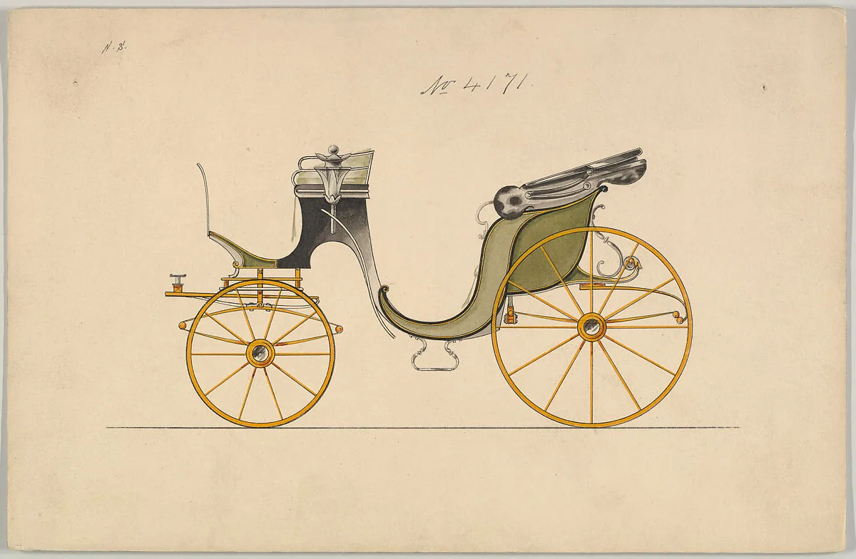 Design for Cabriolet or Victoria, no. 4171 — Brewster & Co.|Herman Stahmer