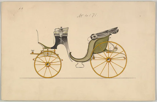 Design for Cabriolet or Victoria, no. 4171