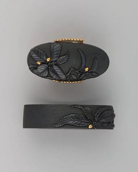 Sword-Hilt Collar and Pommel (Fuchigashira) — Unknown