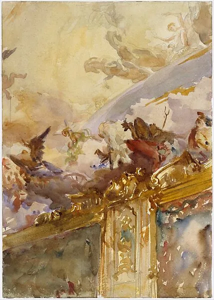 Tiepolo Ceiling, Milan — John Singer Sargent