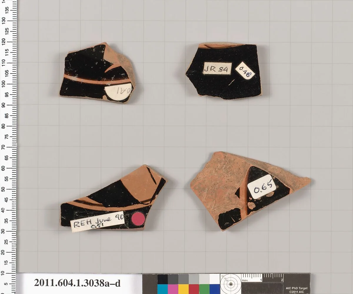 Terracotta fragments of kylikes (drinking cups) — Unknown