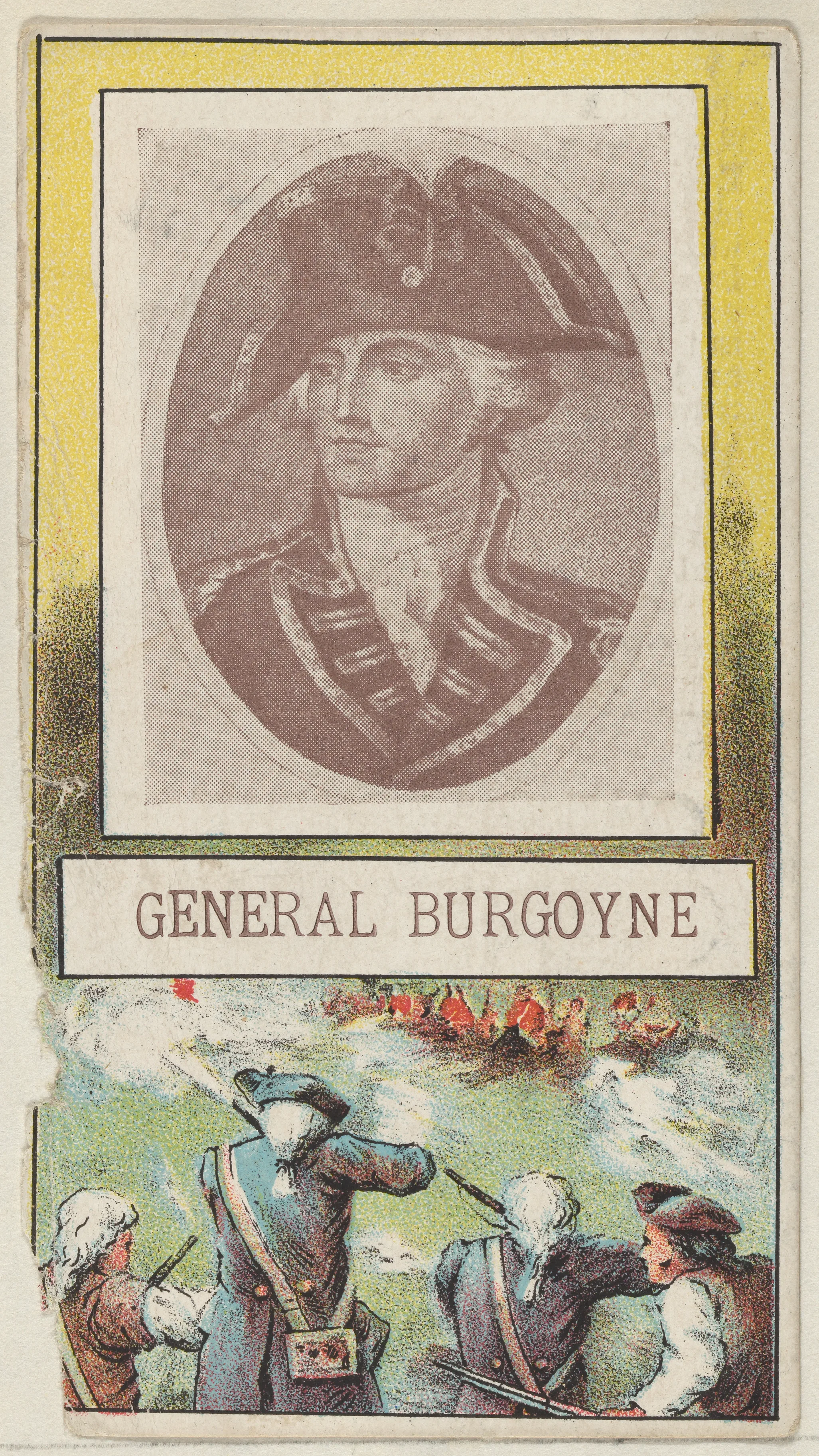 General Burgoyne, from the "Generals" series (T64), issued by D.H. McAlpin & Co. Tobacco Company — D.H. McAlpin & Co. Tobacco Company