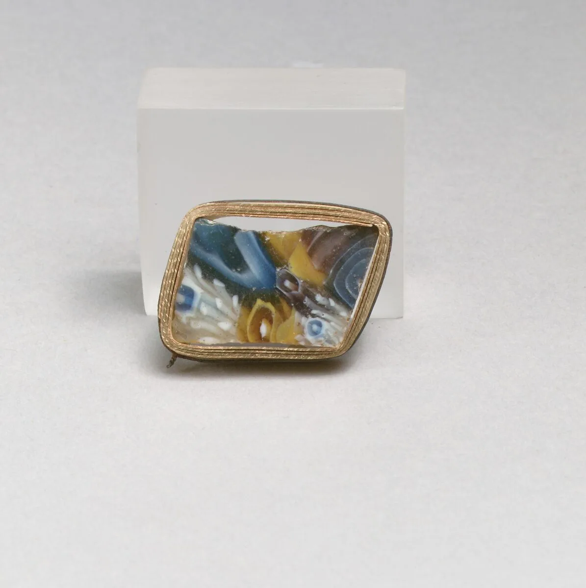 Glass mosaic fragment — Unknown