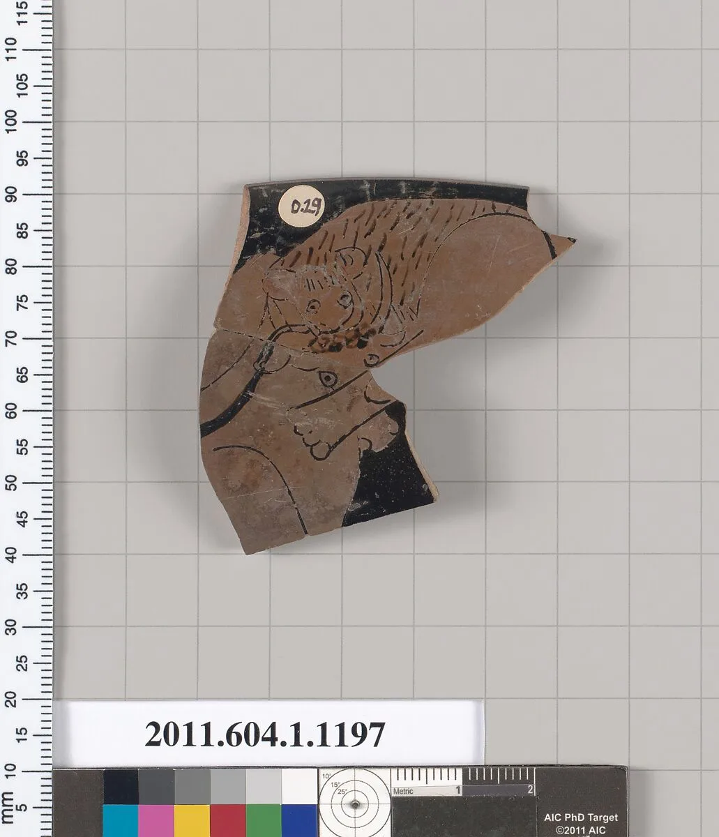 Terracotta rim fragment of a kylix (drinking cup) — Unknown