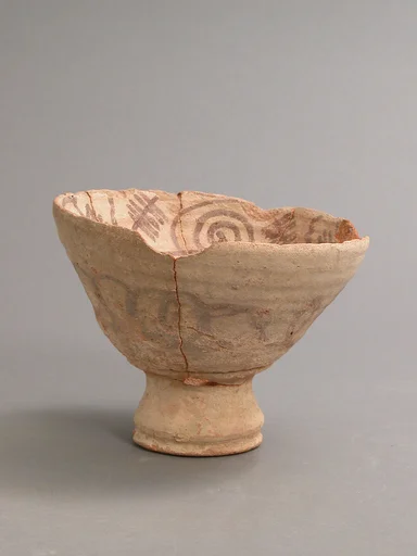 Cup with Foot and Geometric Decoration