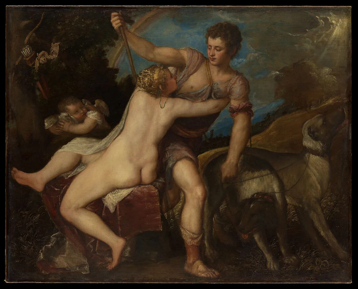 Venus and Adonis — Titian (Tiziano Vecellio)