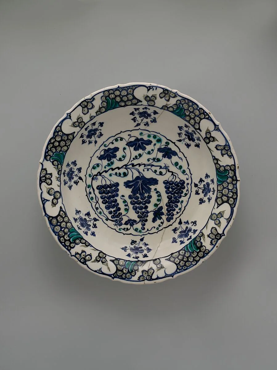 Plate with Grapes — Unknown