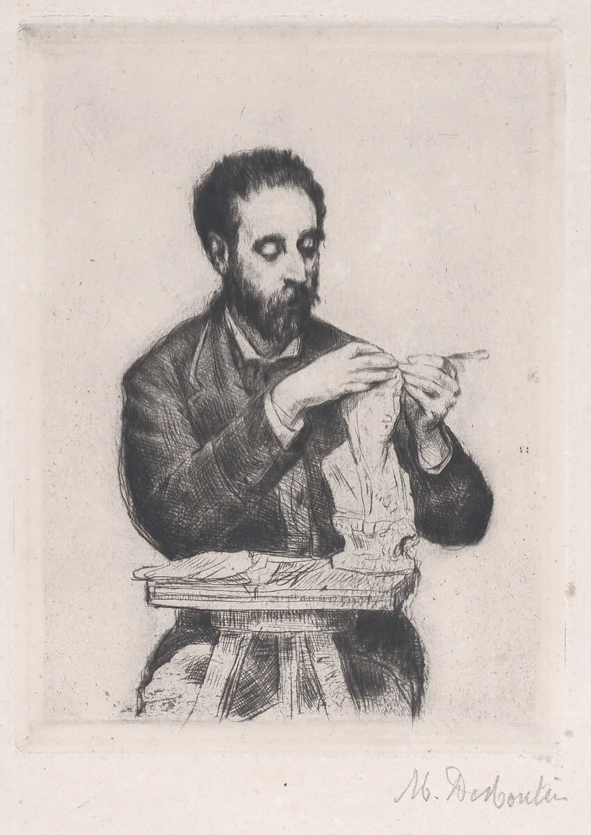 Portrait of Emile Soldi — Marcellin Desboutin|Emile Soldi-Colbert