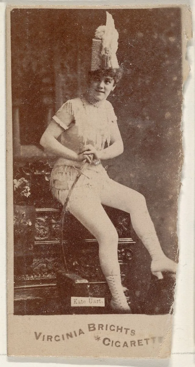 Kate Uart, from the Actors and Actresses series (N45, Type 1) for Virginia Brights Cigarettes — Allen & Ginter