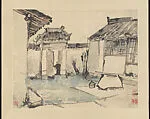 近代 謝之光 小院 軸|Courtyard — Xie Zhiguang