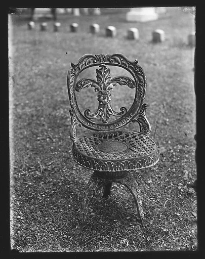 [Iron Chair on Lawn]