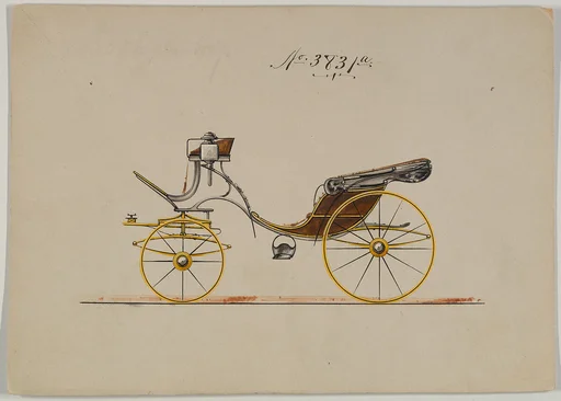 Design for Cabriolet or Victoria, no. 3831a