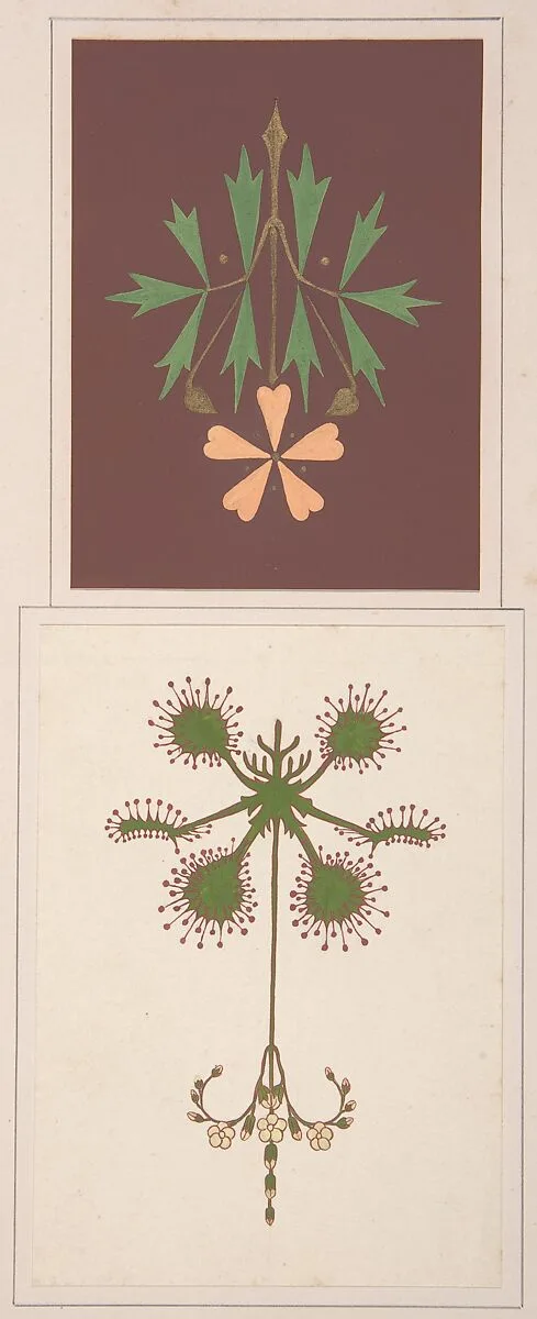 Two design drawings — Christopher Dresser