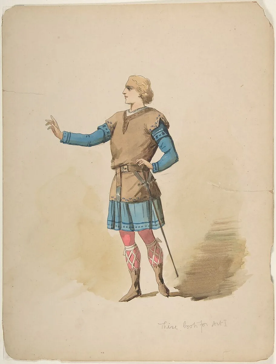 Design for Man's "Medieval" Costume — Charles Bianchini