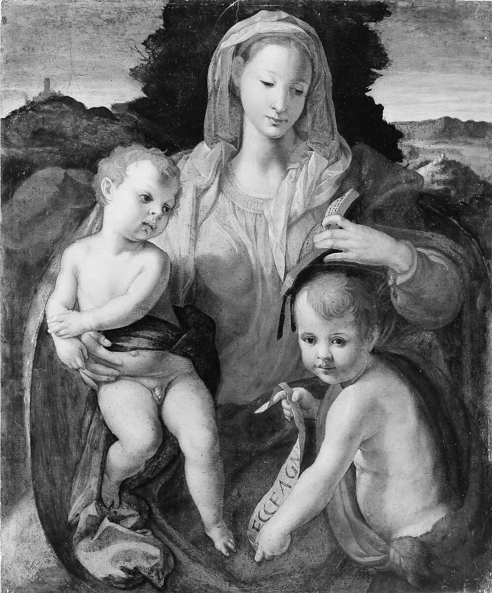 Madonna and Child with the Young Saint John the Baptist — Italian (Florentine) Painter