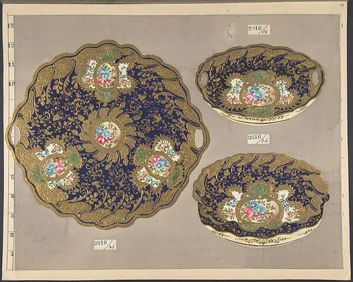 European porcelain designs in Japanese style