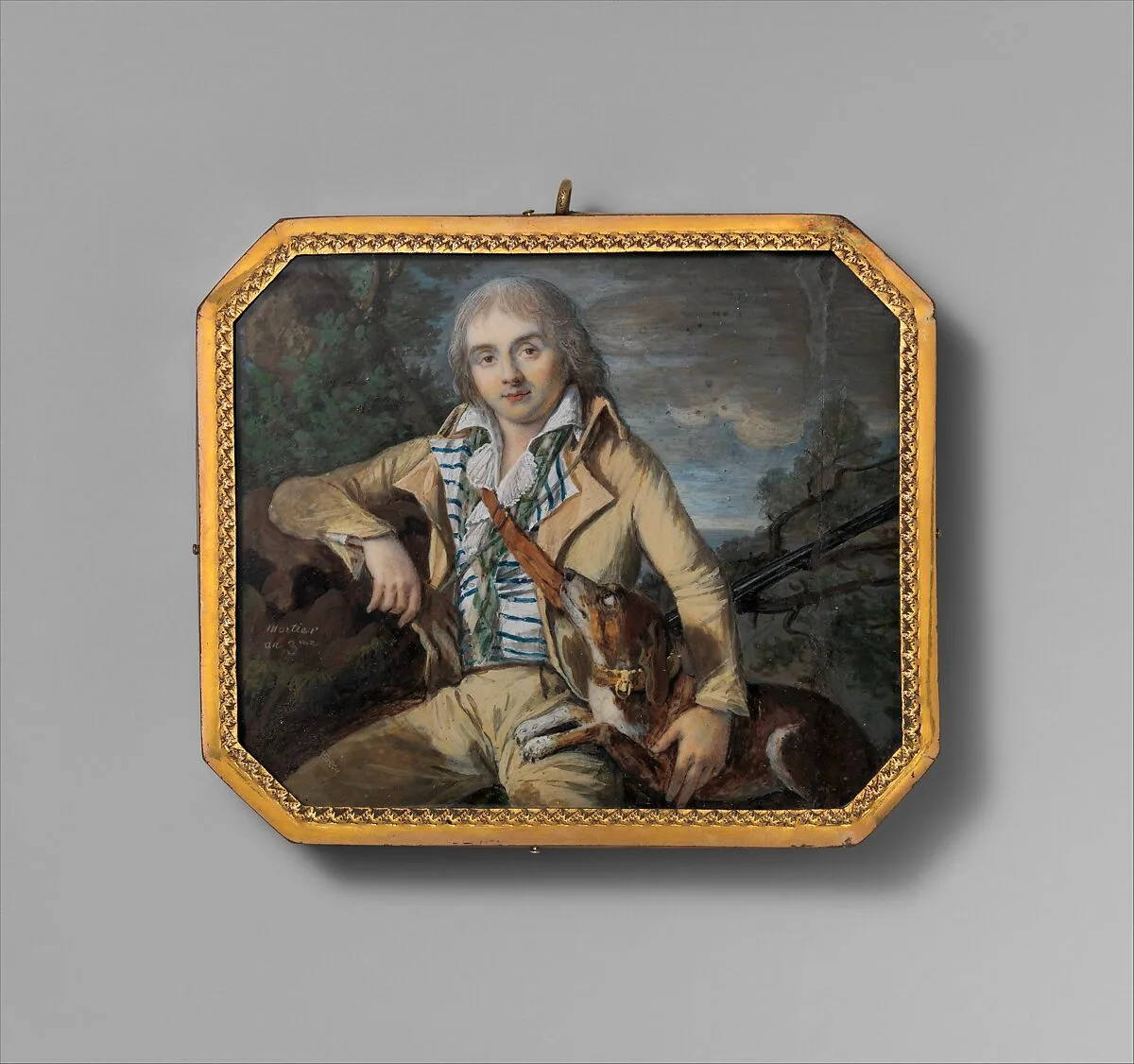 A Hunter with a Dog — Mortier