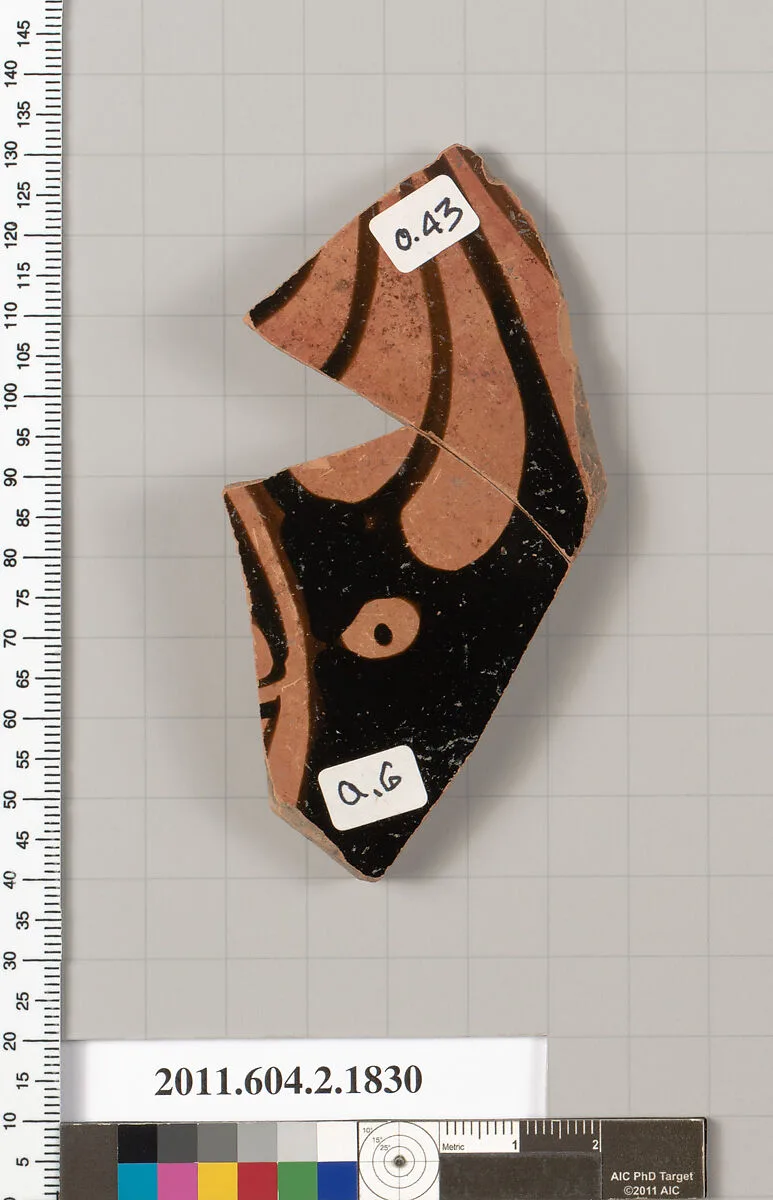 Terracotta fragment of a skyphos (deep drinking cup) — Unknown