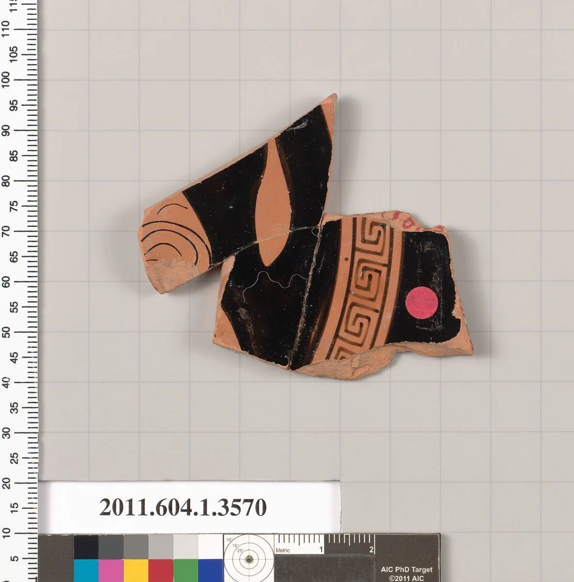 Terracotta fragment of a kylix (drinking cup) — Unknown