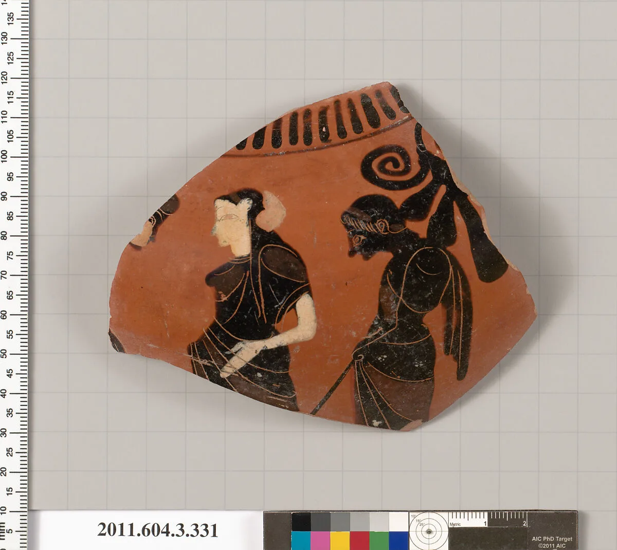 Terracotta fragment of a neck-amphora (jar) — Unknown