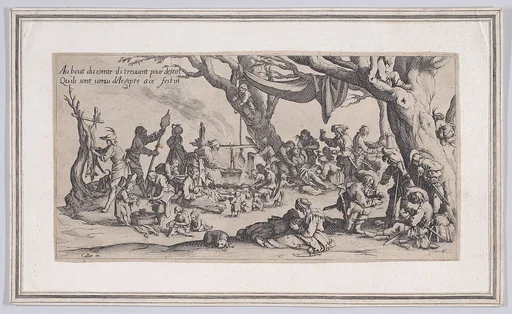 Copy of Le Halte des Bohémiens: Les Apprêts du Festin (The Gypsy Stopover: The Preparations for the Feast) , from Le Bohémiens, série appelée aussi Les Égyptiens, La Marche des Bohémiens, La Vie Errante des Bohémiens, Les Marches Égyptiennes (The Gypsies, series also called The Egyptians, The Gypsy Troops, The Wandering Lives of Gypsies, The Egyptian Troops)