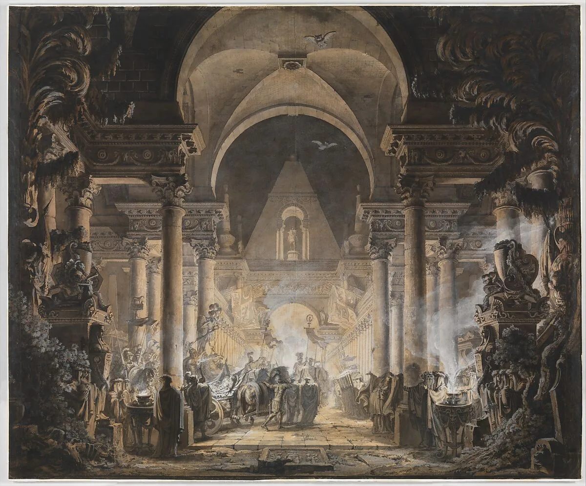 The Tomb of Agamemnon — Louis Jean Desprez